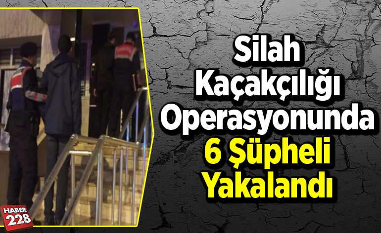 Silah kaçakçılığı operasyonunda 6 şüpheli yakalandı Bilecik Haber