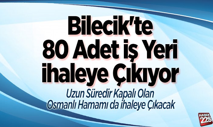 80 adet iş yeri ihaleye çıkıyor