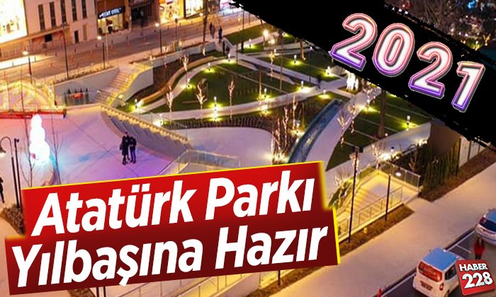 Atatürk Parkı yılbaşına hazır