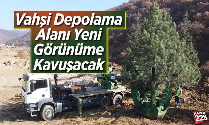 Vahşi depolama alanı yeni görünüme kavuşacak