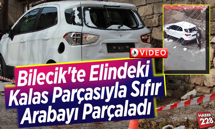 arabayı parçaladı
