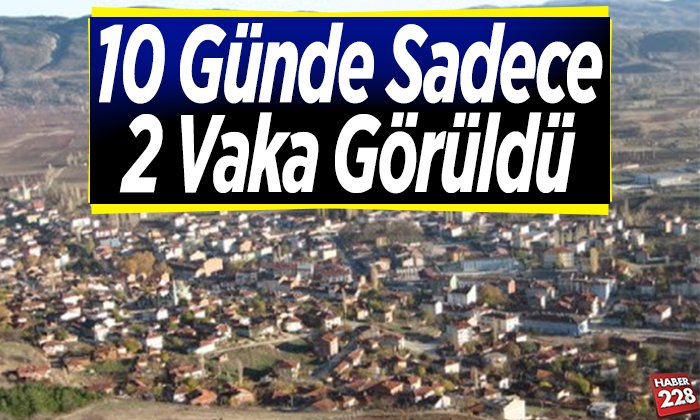 10 Günde Sadece 2 Vaka Görüldü