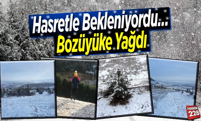 hasretle beklenen kar yağışı yağdı
