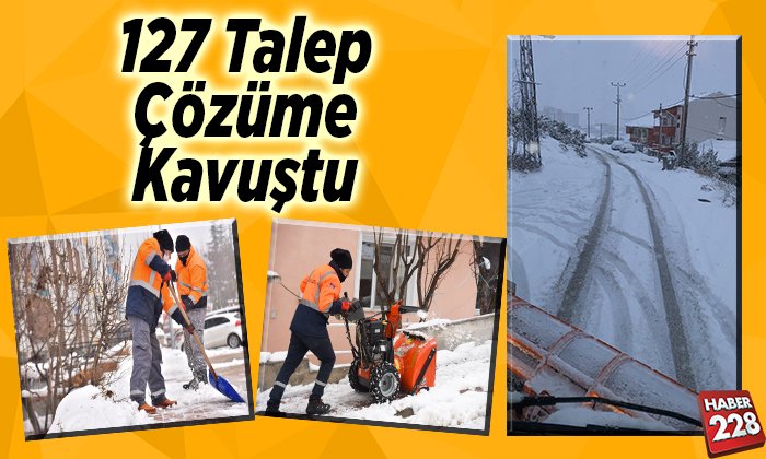 127 talep çözüme kavuştu