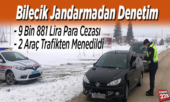 2 araç ise trafikten menedildi
