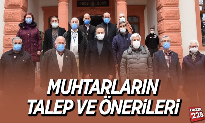 MUHTARLARIN TALEP VE ÖNERİLERİ