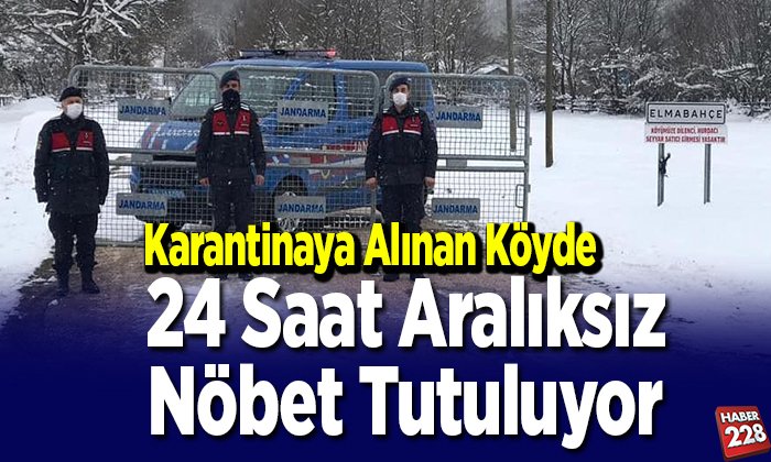 arantinaya alınan Elmabahçe Köyünde