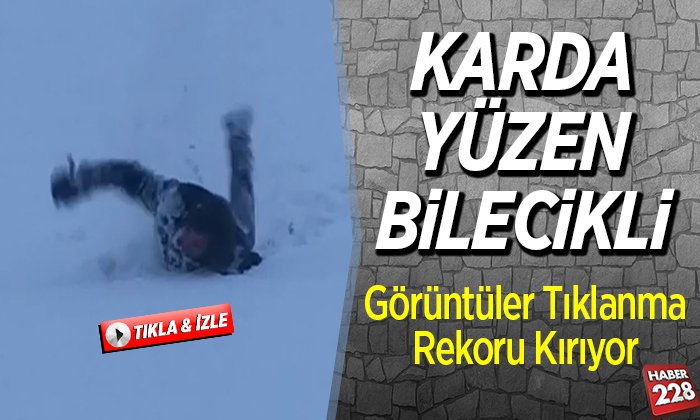 karda yüzen bilecikli