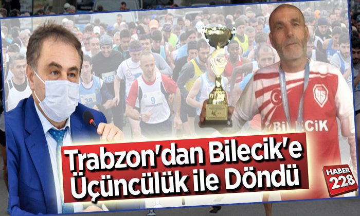 Trabzondan Bilecike üçüncülük ile döndü