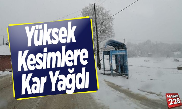 Yüksek Kesimlere Kar Yağdı