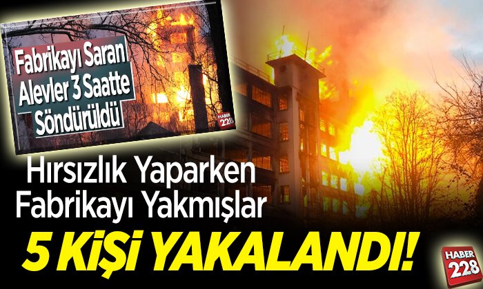 fabrika yangını