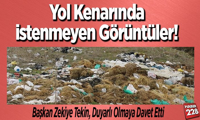 Yol kenarında istenmeyen görüntüler