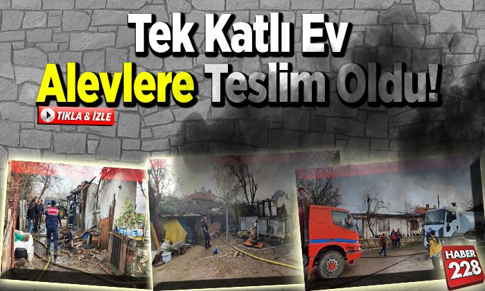 beyce köyünde yangın