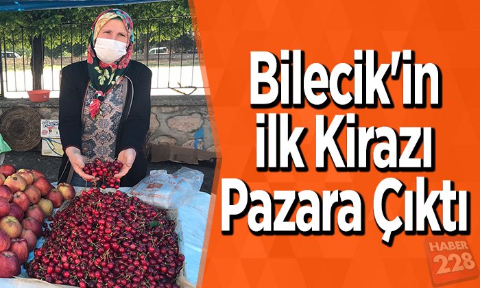 Bilecikin ilk erkenci kirazı pazara çıktı