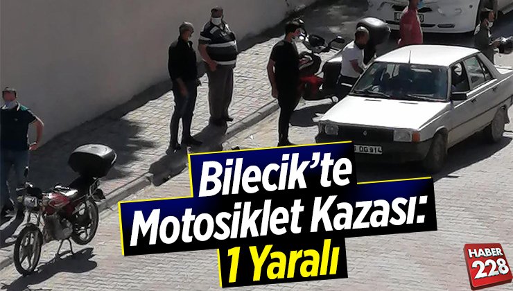 Bilecikte motosiklet kazası 1 yaralı