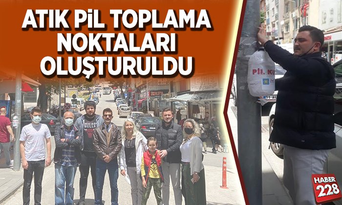 ATIK PİL TOPLAMA NOKTALARI OLUŞTURULDU