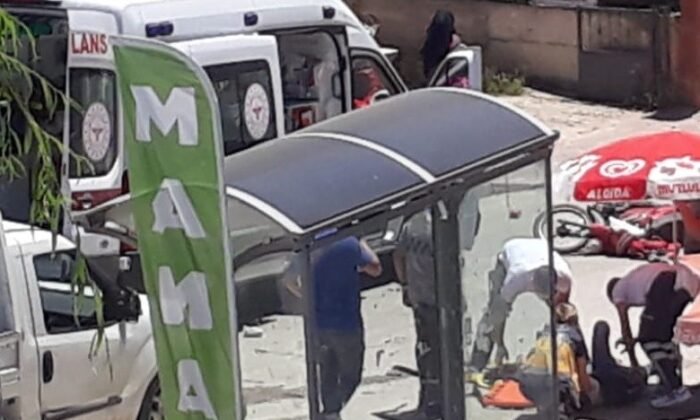 Kaza yapan ehliyetsiz sürücü yaralandı