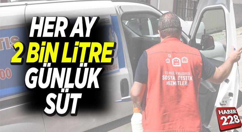 HER AY 2 BİN LİTRE GÜNLÜK SÜT