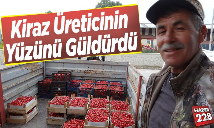 Kiraz üreticinin yüzünü güldürdü