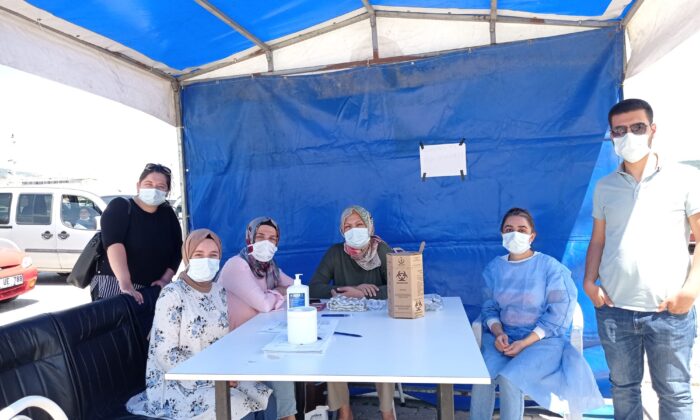 Bilecik'te aşı uygulama noktaları kuruldu