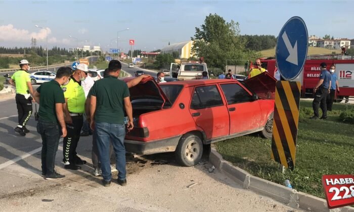 kazada 2 kişi yaralandı kavga çıktı (4)