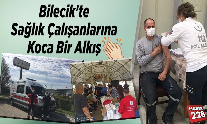 sağlık çalışanlarına koca bir alkış