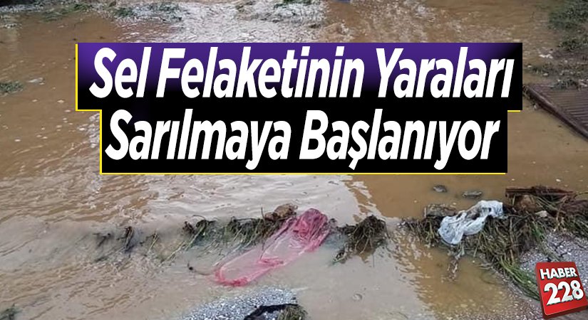 sel felaketinin yaraları sarılmaya başlanıyo