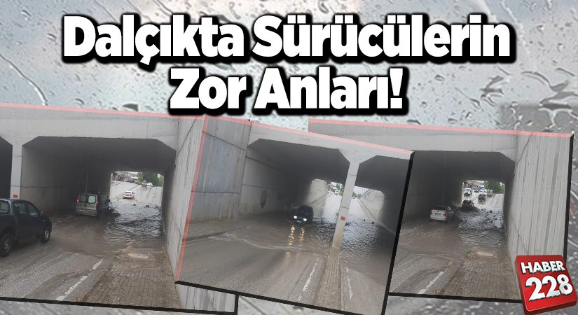 Dalçıkta Sürücülerin Zor Anları