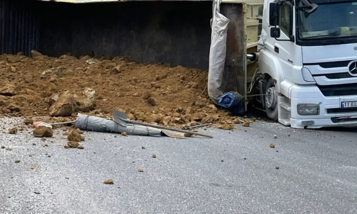 Bilecik'te kaza yapan tır alev alev yandı