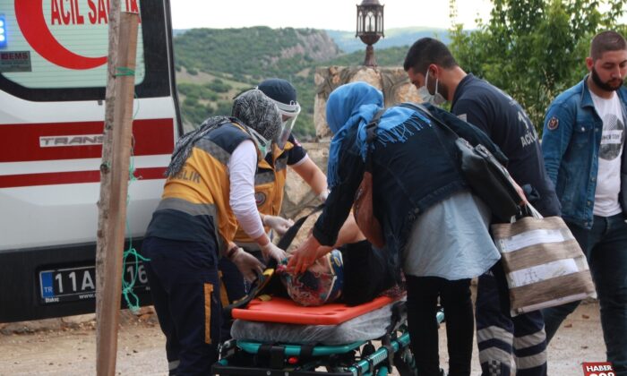 Takla atan araçta 1 kişi yaralandı