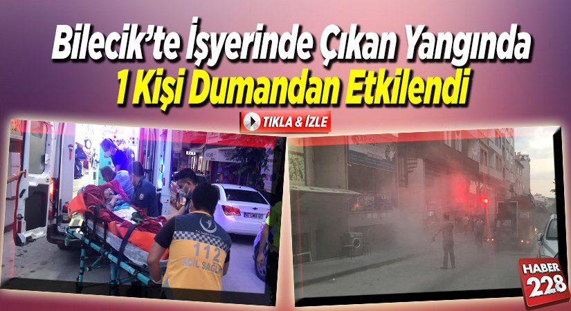 yangın 1 yaralı
