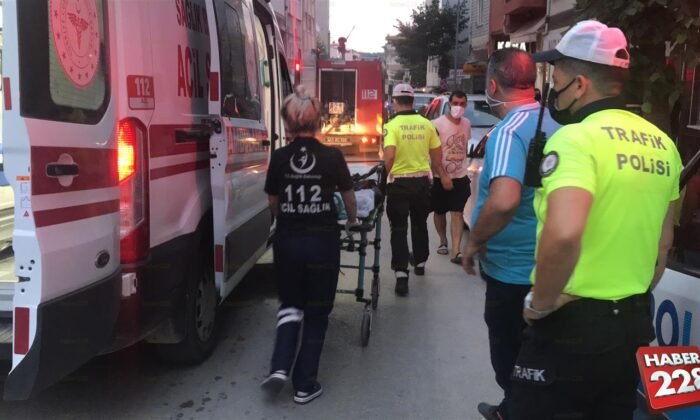 yangında 1 kişi yaralandı (3)