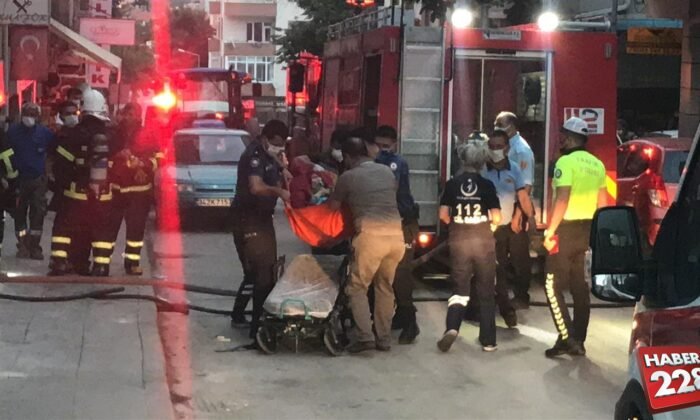 yangında 1 kişi yaralandı (4)