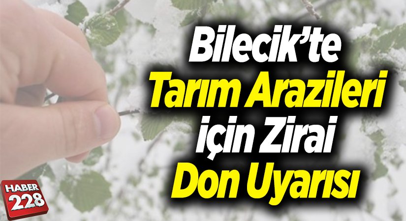 Tarım arazileri için zirai don uyarısı