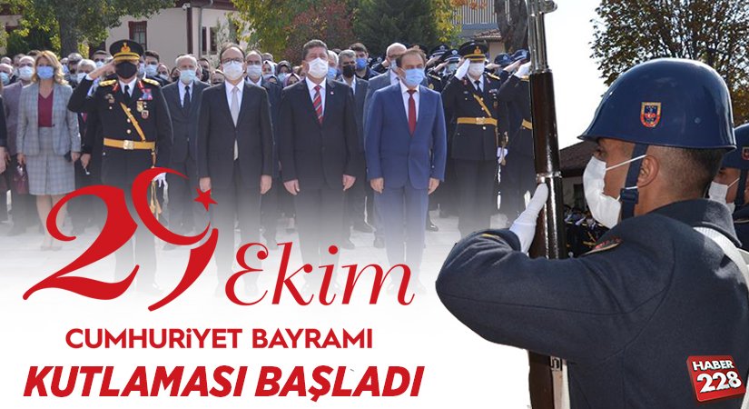 29 EKİM CUMHURİYET BAYRAMI KUTLAMASI BAŞLADI