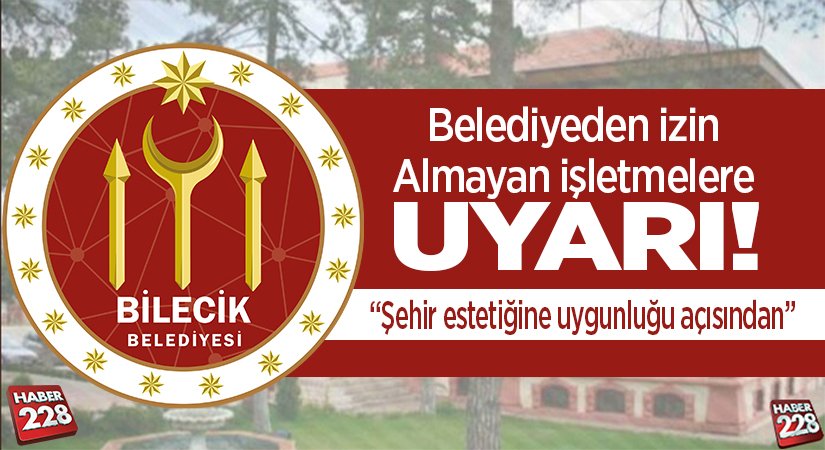 belediyeden uyarı