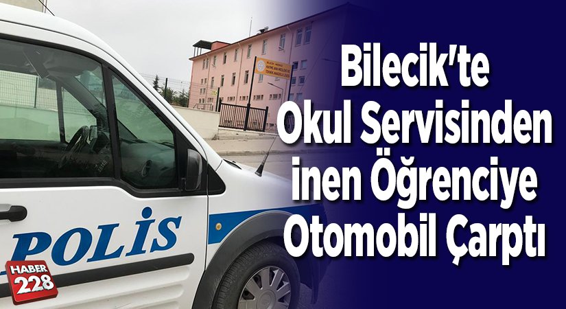 okul servisinden inen öğrenciye otomobil çarptı