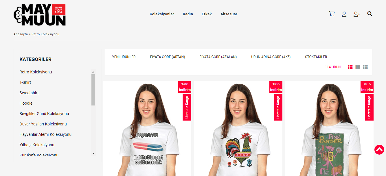 Retro Süveter ve Tişört Modelleri