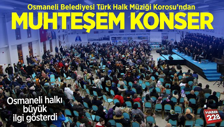 Türk Halk Müziği konserine Osmaneli halkından büyük ilgi