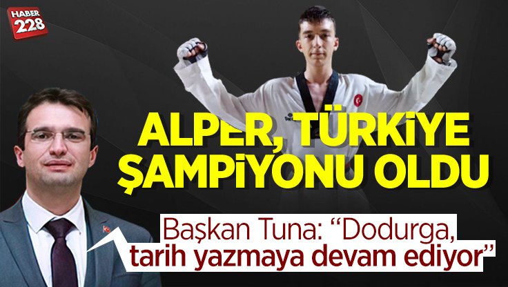 Alper Tuncay, Taekwondo’da Türkiye Şampiyonu oldu