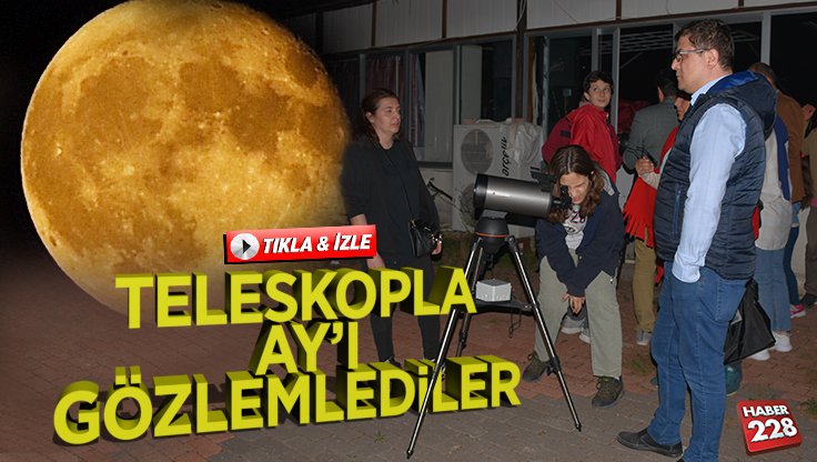 Bilecik’te teleskopla gözlem etkinliği düzenlendi