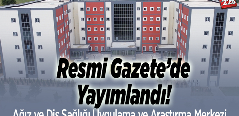 Resmi Gazete’de yayımlanarak yürürlüğe girdi