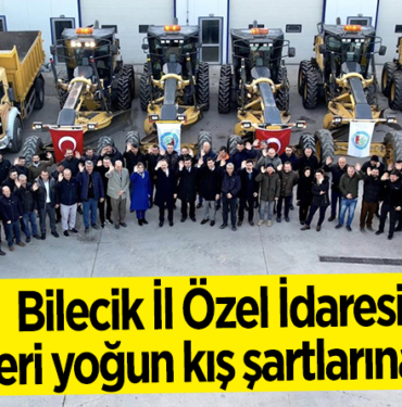 Bilecik İl Özel İdaresi ekipleri yoğun kış şartlarına hazır