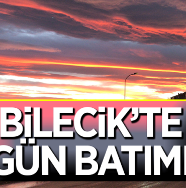 Bilecik'te gün batımı