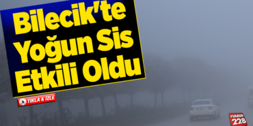 Bilecik'te yoğun sis etkili oldu