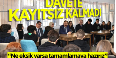 Biz onların ne eksiği varsa tamamlamaya hazırız.