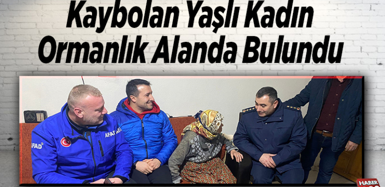 Kaybolan Yaşlı Kadın Ormanlık Alanda Bulundu