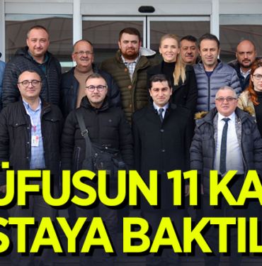 NÜFUSUN 11 KATI HASTAYA BAKTILAR