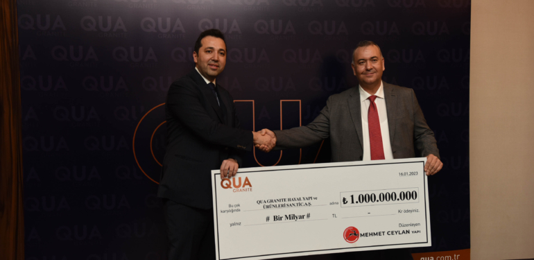 QUA GRANİTE’TEN 1 MİLYAR TL’LİK REKOR SATIŞ