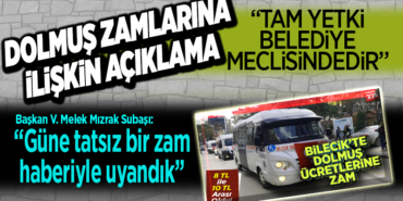 dolmuş zammıyla ilgili açıklama